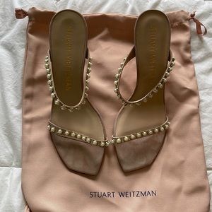 NWT Stuart Weitzman Aleena Pearls Heels | 8